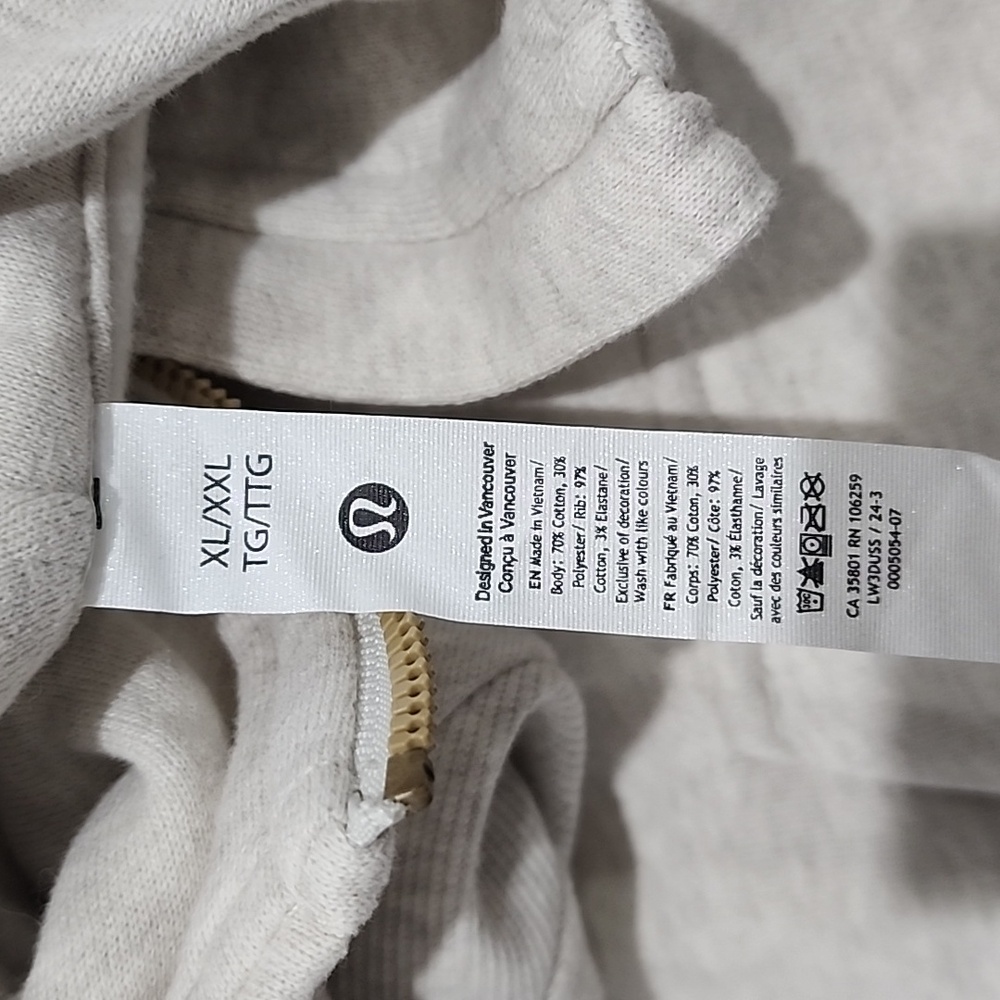Lululemon Scuba Oversized Half-Zip Hoodie - HB/GO (XL/XXL) - Picture 7 of 11